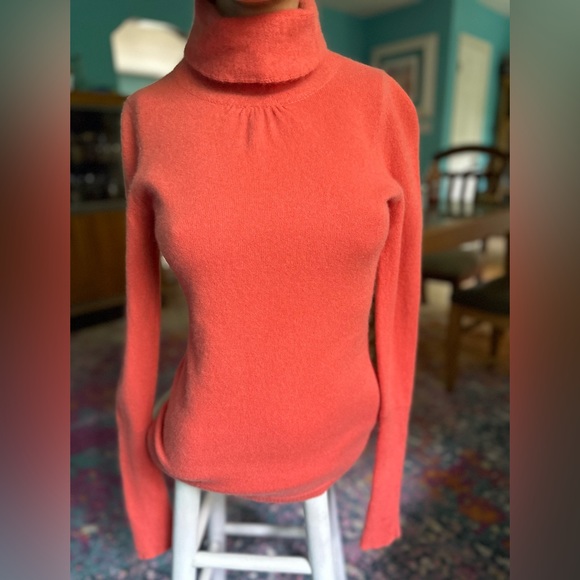 Cashmere Beth Bowley Coral Sweater ~ S - Picture 10 of 11